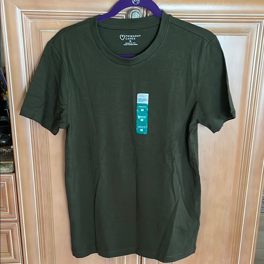Primark Green Short Sleeve Tee muscle fit